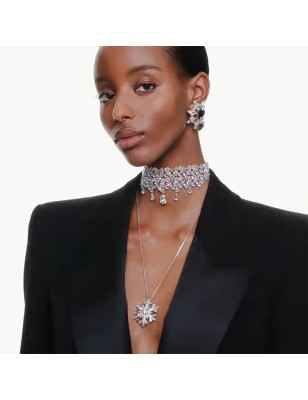 COLLANA PENDENTE E SPILLA IDYLLIA FIOCCO DI NEVE DONNA SWAROVSKI  5693226 SWAROVSKI