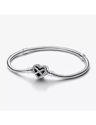 BRACCIALE CON CHIUSURA CUORE INFINITO CM.17 DONNA PANDORA  592645C01-17 PANDORA