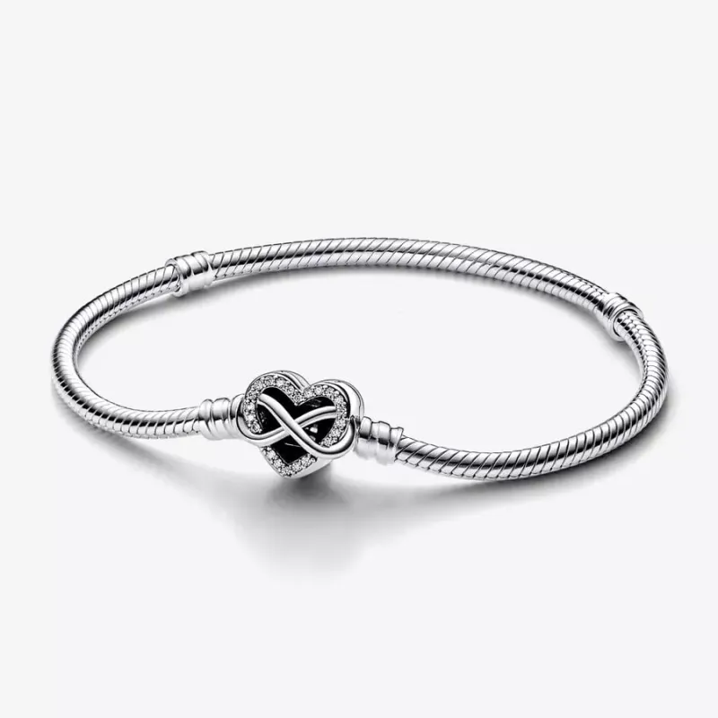 BRACCIALE CON CHIUSURA CUORE INFINITO CM.17 DONNA PANDORA BRACCIALE CON CHIUSURA CUORE INFINITO CM.17 DONNA PANDORA