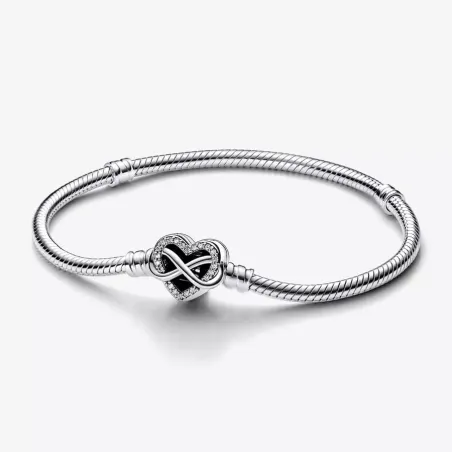 BRACCIALE CON CHIUSURA CUORE INFINITO CM.17 DONNA PANDORA  592645C01-17 PANDORA