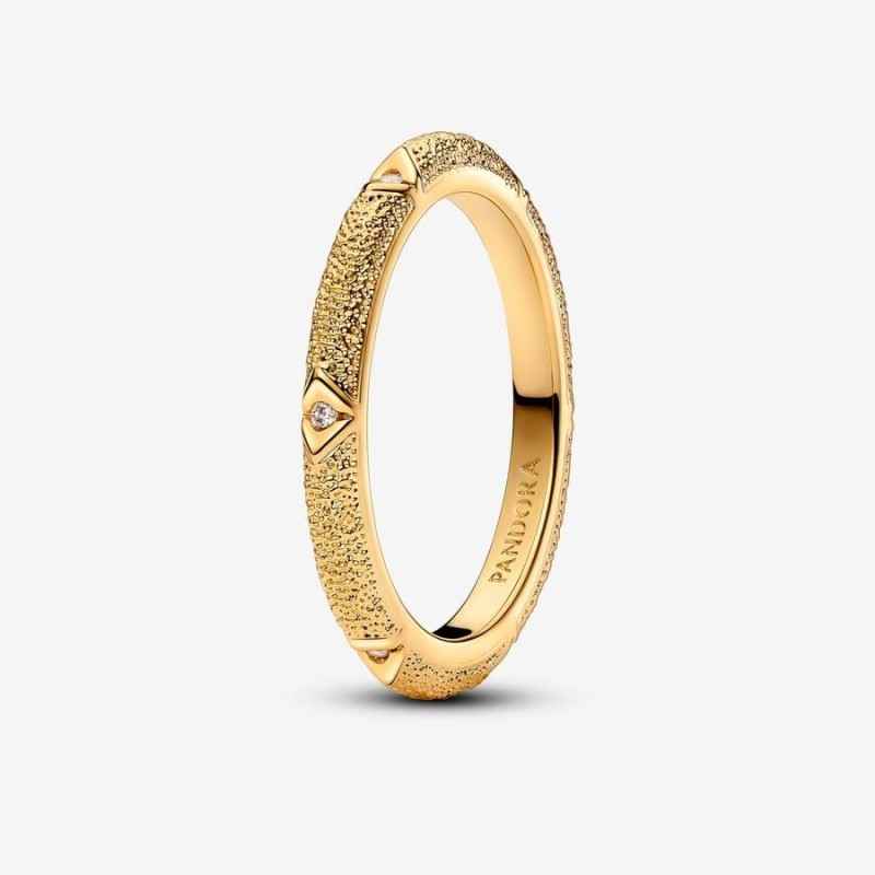TEXTURE MARTELLATA E PIETRE PLACCATO ORO MIS.58 DONNA PANDORA TEXTURE MARTELLATA E PIETRE PLACCATO ORO MIS.58 DONNA PANDORA