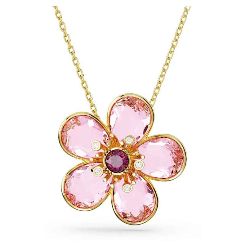 COLLANA PENDENTE FIORE ROSA PICCOLO DONNA SWAROVSKI COLLANA PENDENTE FIORE ROSA PICCOLO DONNA SWAROVSKI