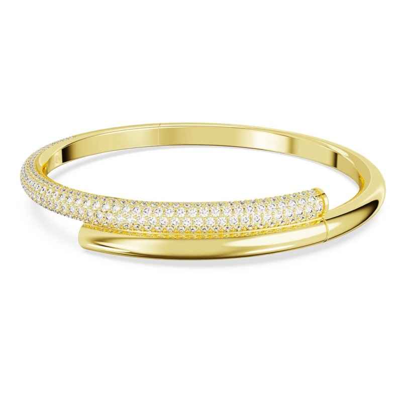 BRACCIALE RIGIDO DEXTERA PLACCATO COLOR ORO DONNA SWAROVSKI BRACCIALE RIGIDO DEXTERA PLACCATO COLOR ORO DONNA SWAROVSKI