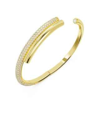 BRACCIALE RIGIDO DEXTERA PLACCATO COLOR ORO DONNA SWAROVSKI 