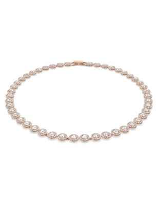 COLLANA ANGELIC TAGLIO TONDO BIANCA DONNA SWAROVSKI  5367845 SWAROVSKI