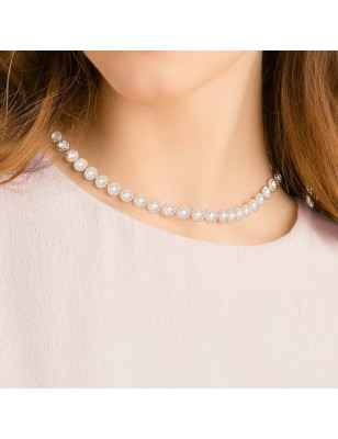 COLLANA ANGELIC TAGLIO TONDO BIANCA DONNA SWAROVSKI  5367845 SWAROVSKI