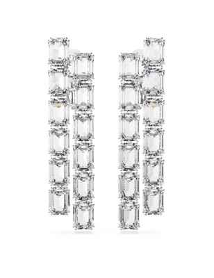 ORECCHINI A CLIP TAGLIO OTTAGONALE LUNGHI MILLENIA DONNA SWAROVSKI  5696320 SWAROVSKI