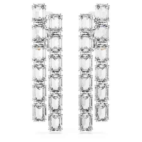 ORECCHINI A CLIP TAGLIO OTTAGONALE LUNGHI MILLENIA DONNA SWAROVSKI  5696320 SWAROVSKI