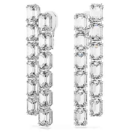 ORECCHINI A CLIP TAGLIO OTTAGONALE LUNGHI MILLENIA DONNA SWAROVSKI 