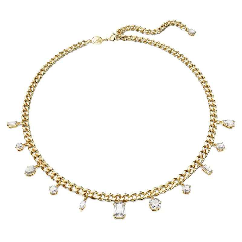 COLLANA IMBER TAGLIO MISTO BIANCO PLACCATO COLOR ORO DONNA SWAROVSKI COLLANA IMBER TAGLIO MISTO BIANCO PLACCATO COLOR ORO DONNA SWAROVSKI