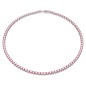 COLLANA TENNIS ROSA PLACCATO RODIO DONNA SWAROVSKI COLLANA TENNIS ROSA PLACCATO RODIO DONNA SWAROVSKI