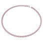 COLLANA TENNIS ROSA PLACCATO RODIO DONNA SWAROVSKI COLLANA TENNIS ROSA PLACCATO RODIO DONNA SWAROVSKI