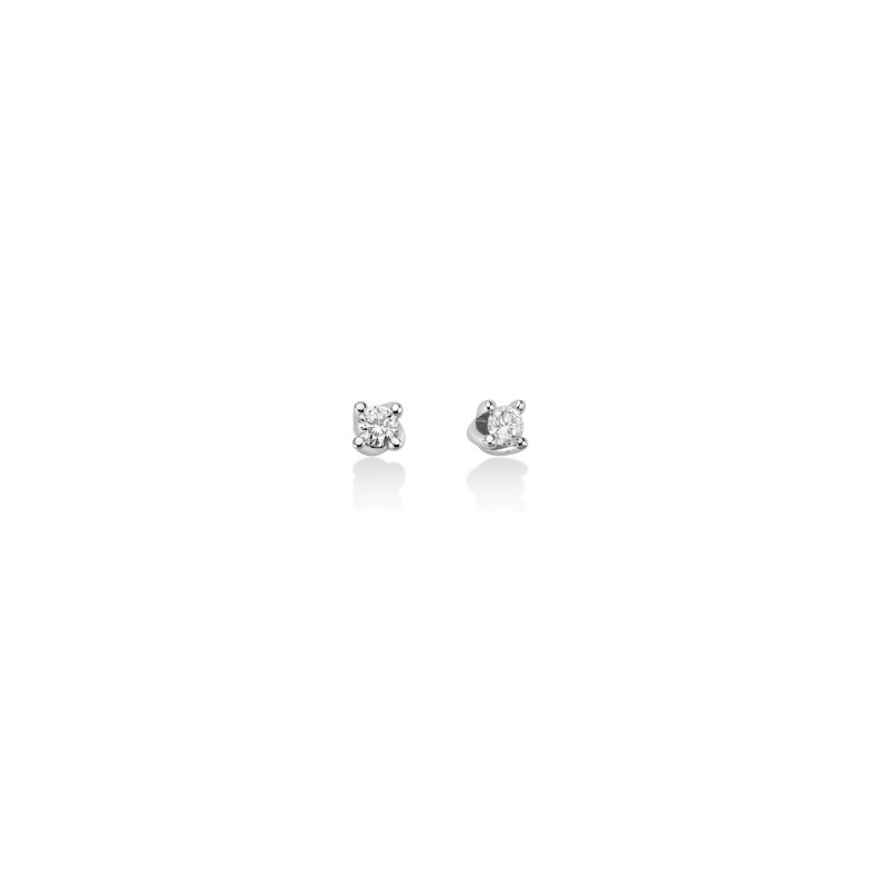 ORECCHINI PUNTO LUCE ORO BIANCO DONNA MILUNA I DIAMANTI ORECCHINI PUNTO LUCE ORO BIANCO DONNA MILUNA I DIAMANTI