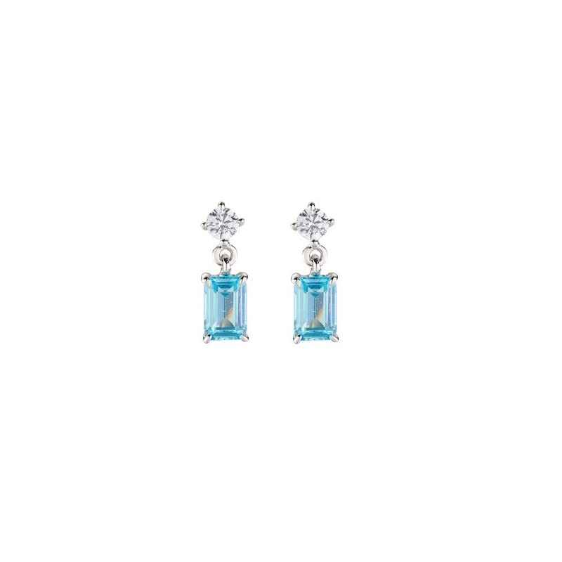 ORECCHINI PRINCESS RETTANGOLARE ACQUA MARINA DONNA AMEN ORECCHINI PRINCESS RETTANGOLARE ACQUA MARINA DONNA AMEN