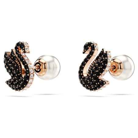 ORECCHINI A LOBO CIGNO NERO DONNA SWAROVSKI SWAN