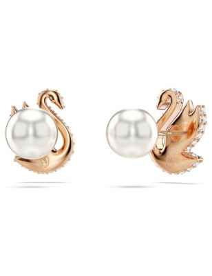 ORECCHINI A LOBO CIGNO NERO DONNA SWAROVSKI SWAN 5684608 SWAROVSKI