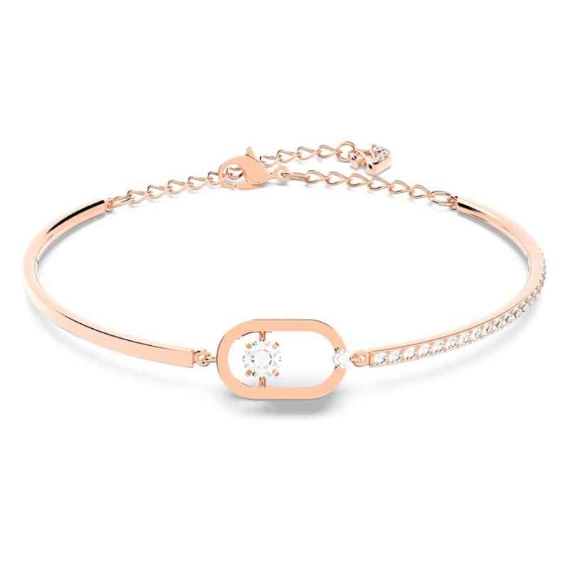 BRACCIALE UNA FORMA OVALE COLOR ORO ROSA DONNA SWAROVSKI BRACCIALE UNA FORMA OVALE COLOR ORO ROSA DONNA SWAROVSKI