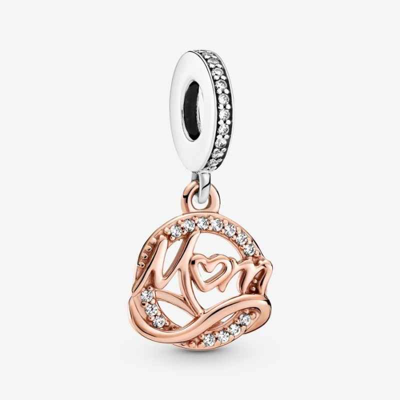 CHARM PENDENTE MAMMA PLACCATO ORO ROSA PANDORA