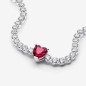 BRACCIALE TENNIS CON CUORE ROSSO DONNA PANDORA BRACCIALE TENNIS CON CUORE ROSSO DONNA PANDORA